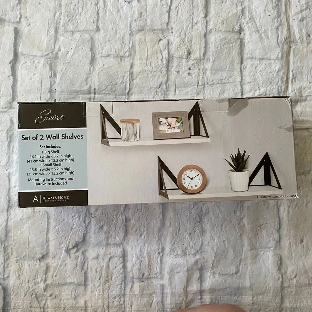 MYCO welcome sign & encore set of 2 hanging shelves